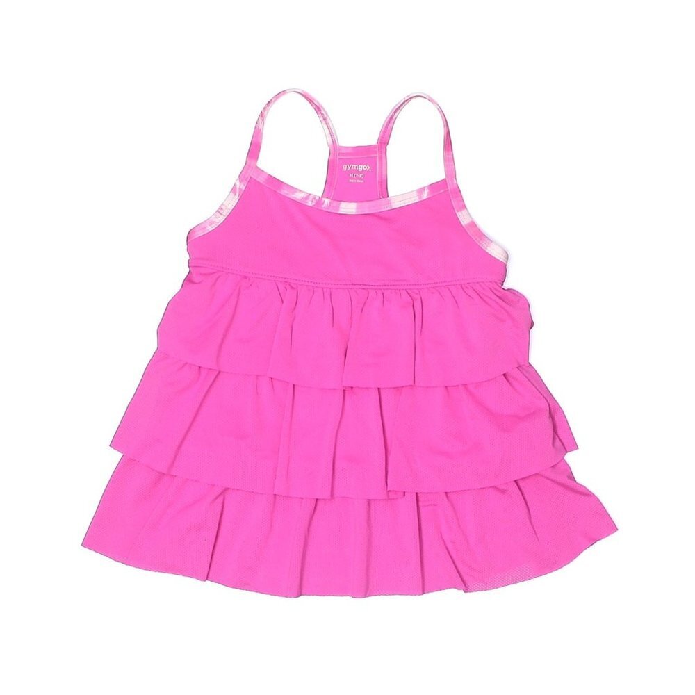 Gymgo Active Pink Ruffle Tank Size 7 - 8